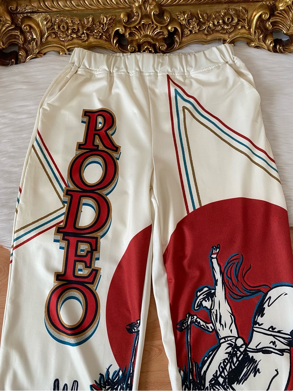 Lucky & Blessed Rodeo Cowboy Jogger Pants - Picture 3 of 11